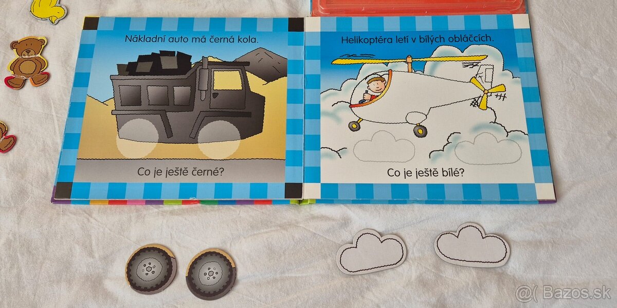 Magnetická knižka Barvy a Magnetická hra Autá - 7