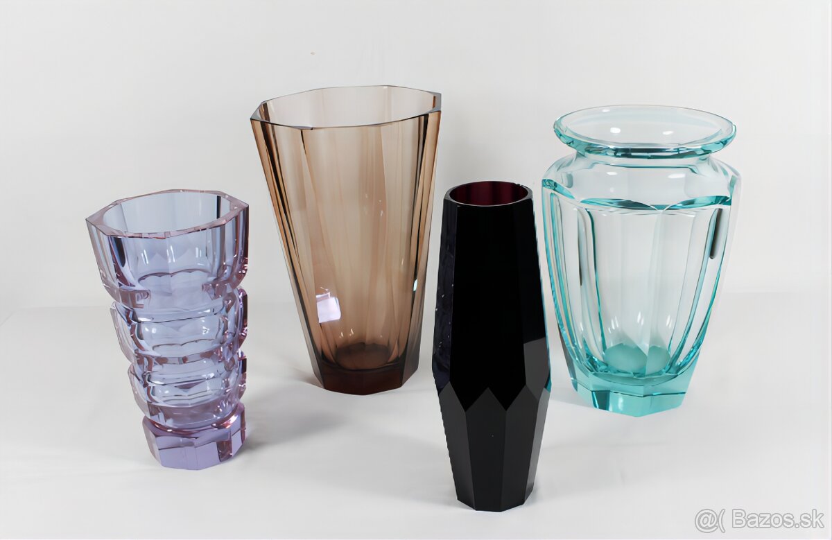 art deco váza Moser 2 - 7