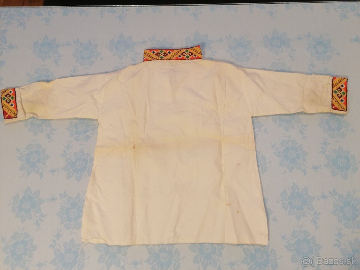Detské košele ku krojom 2ks - 7