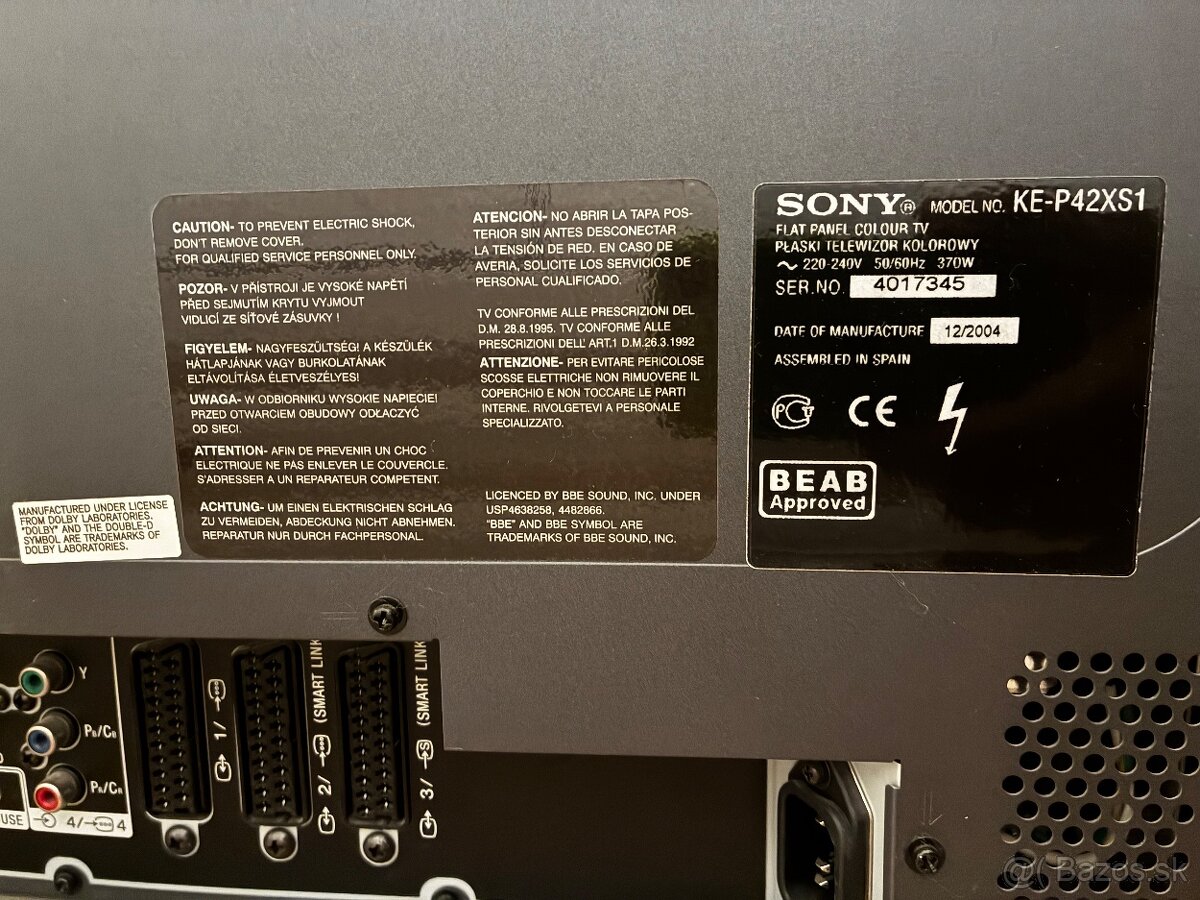 Plazma SONY 42” Televízor - 7