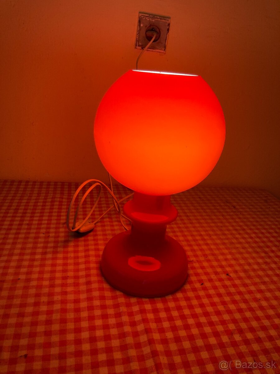 Stolní lampička - retro - červená - 7