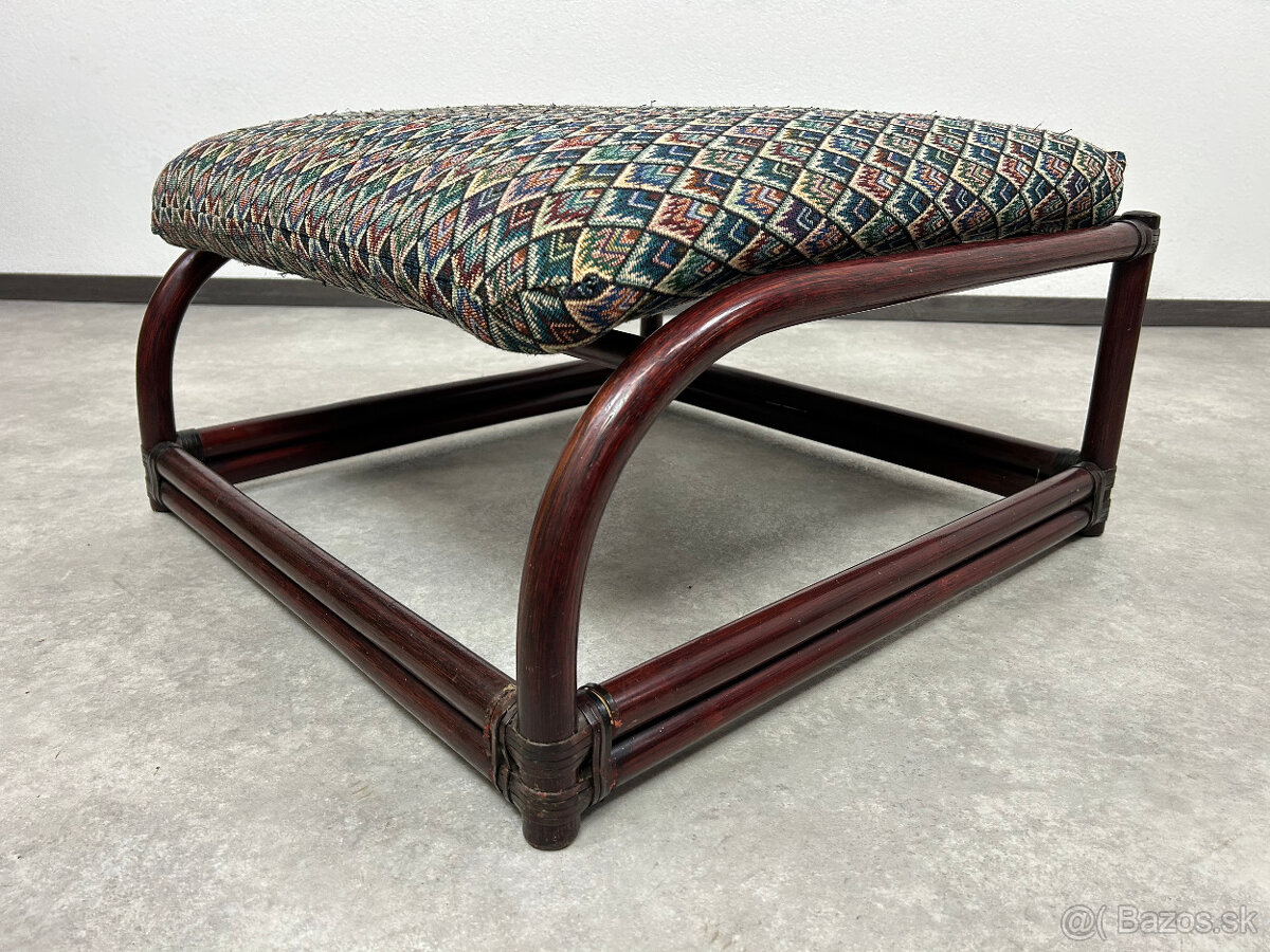 Masívne kreslo ušiak s podnožou Gervasoni Italy - 7