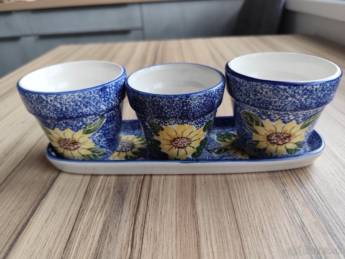 Keramická sada kávových šálok a podšálok - 7