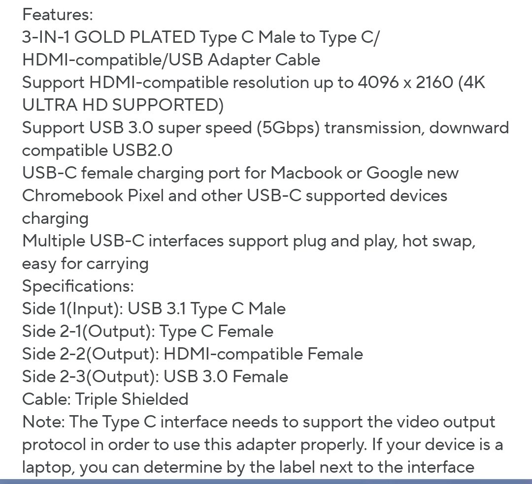 3v1 adapter z USB-C na HDMI - 7