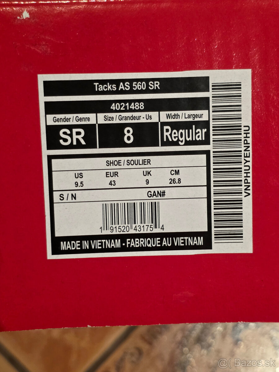 Predám korčule CCM Tacks AS-560, veľkosť 8 (43) - 7