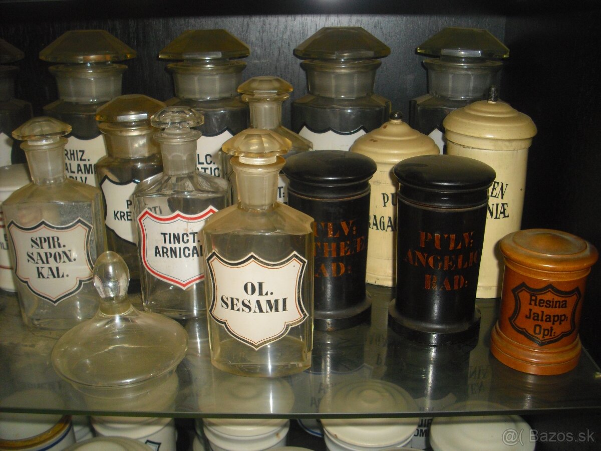 Predam zbierka starozitna lekarenska nadoba, flaska... - 7