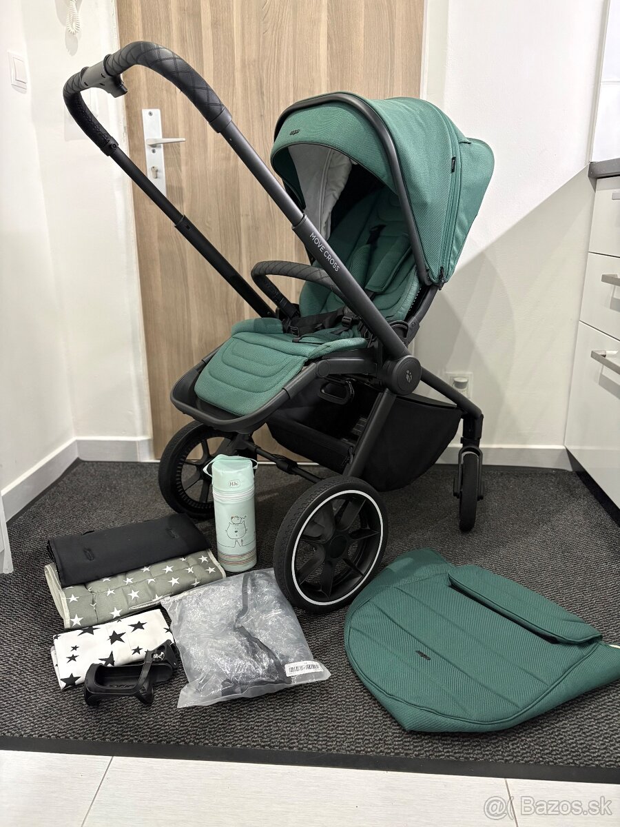 Zopa MOVE CROSS 2, Antique Green/Black, športový kočík - 7