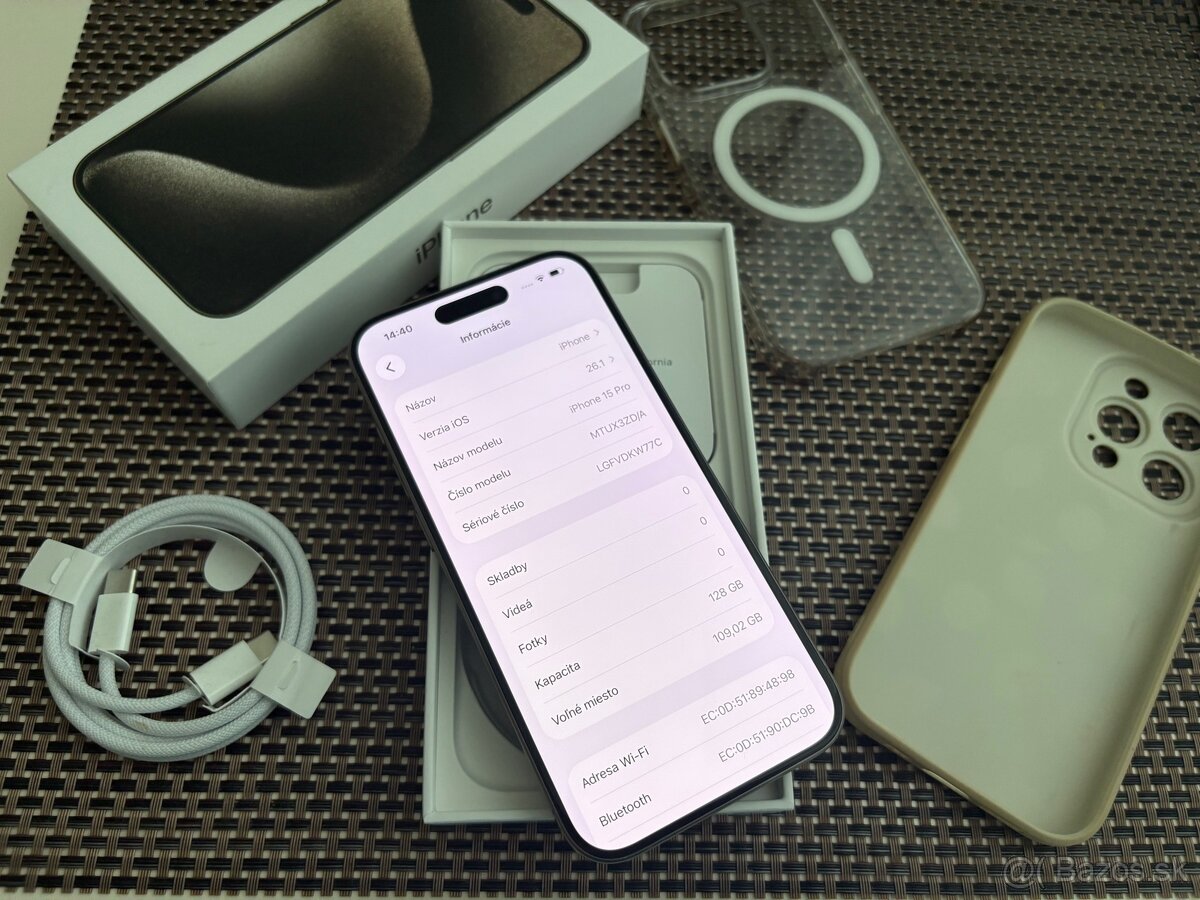 IPhone 15 Pro 128GB Natural Titanium - 7