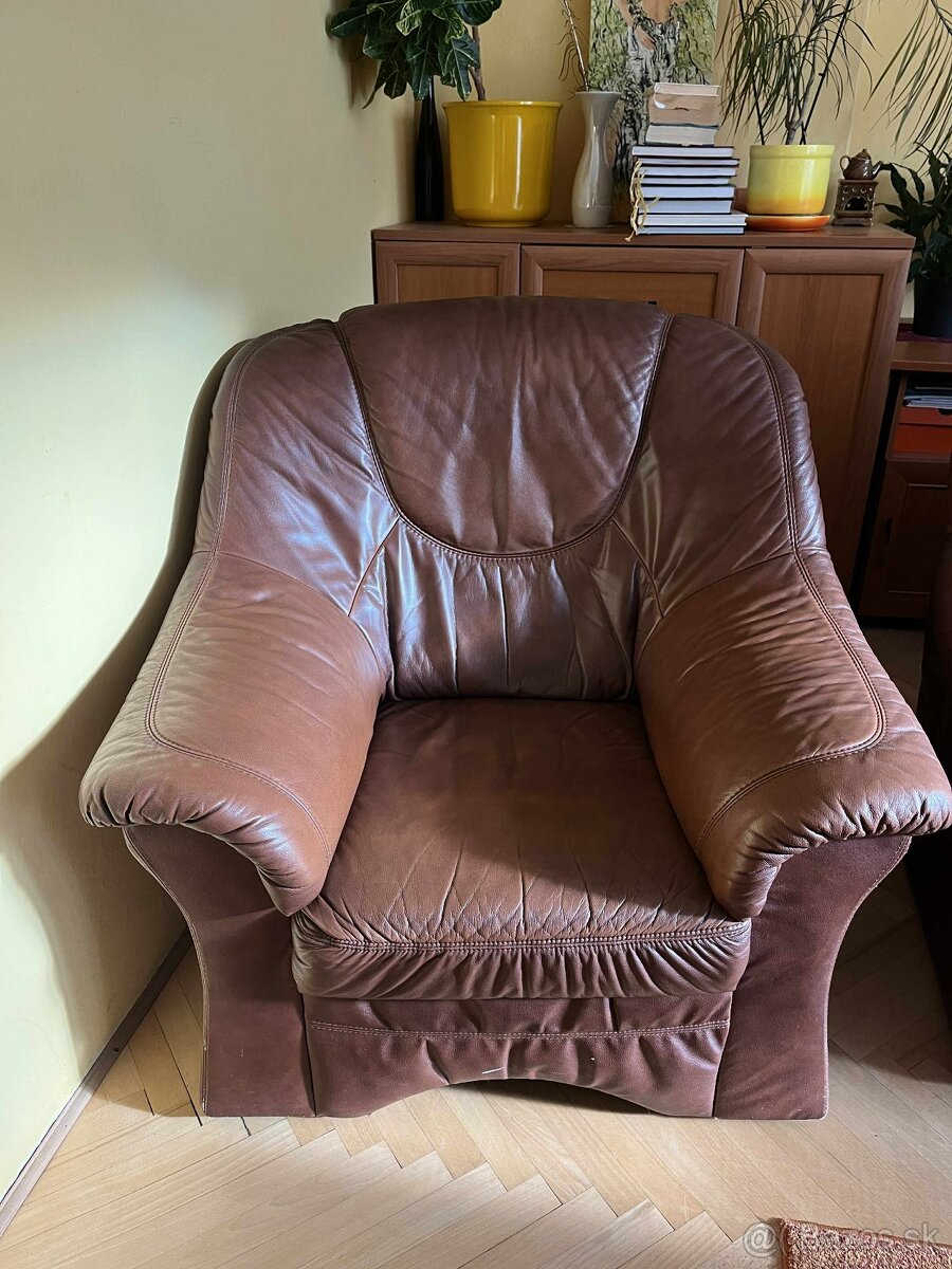 Kožená sedacia súprava 3+2+1 - 7