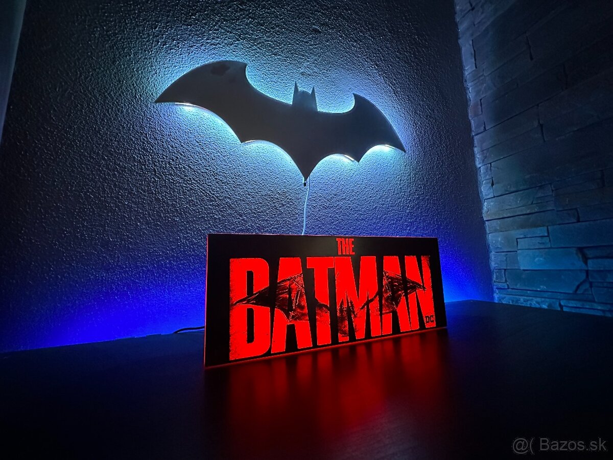 Batman LED zrkadlo dekoracia + Paladon obdĺžnikové svetlo - 7
