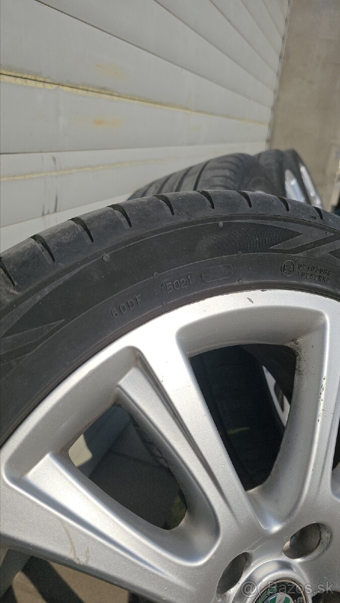 Letná sada Skoda 5x112 + 5x112/45 R17 - 7