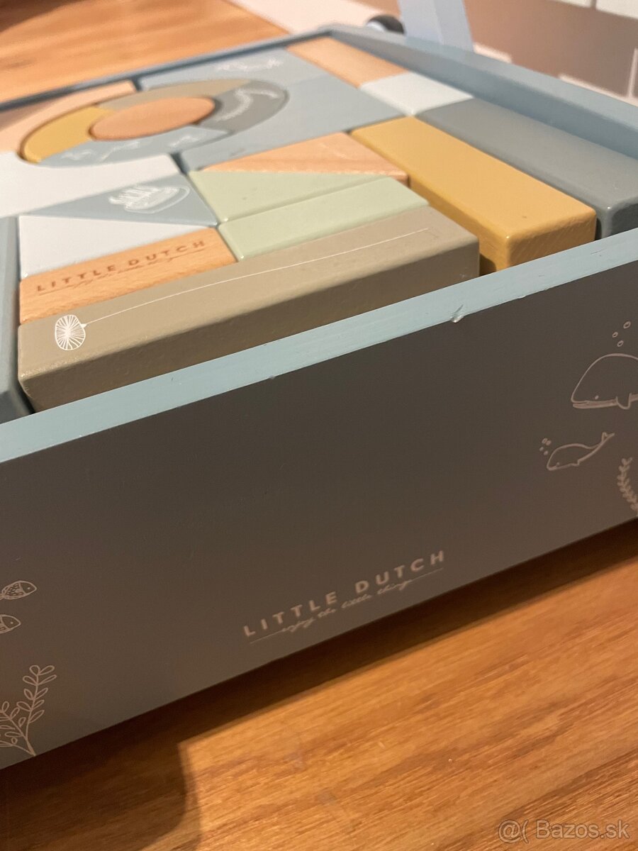 Vozíček s kockami Little Dutch Blue - 7