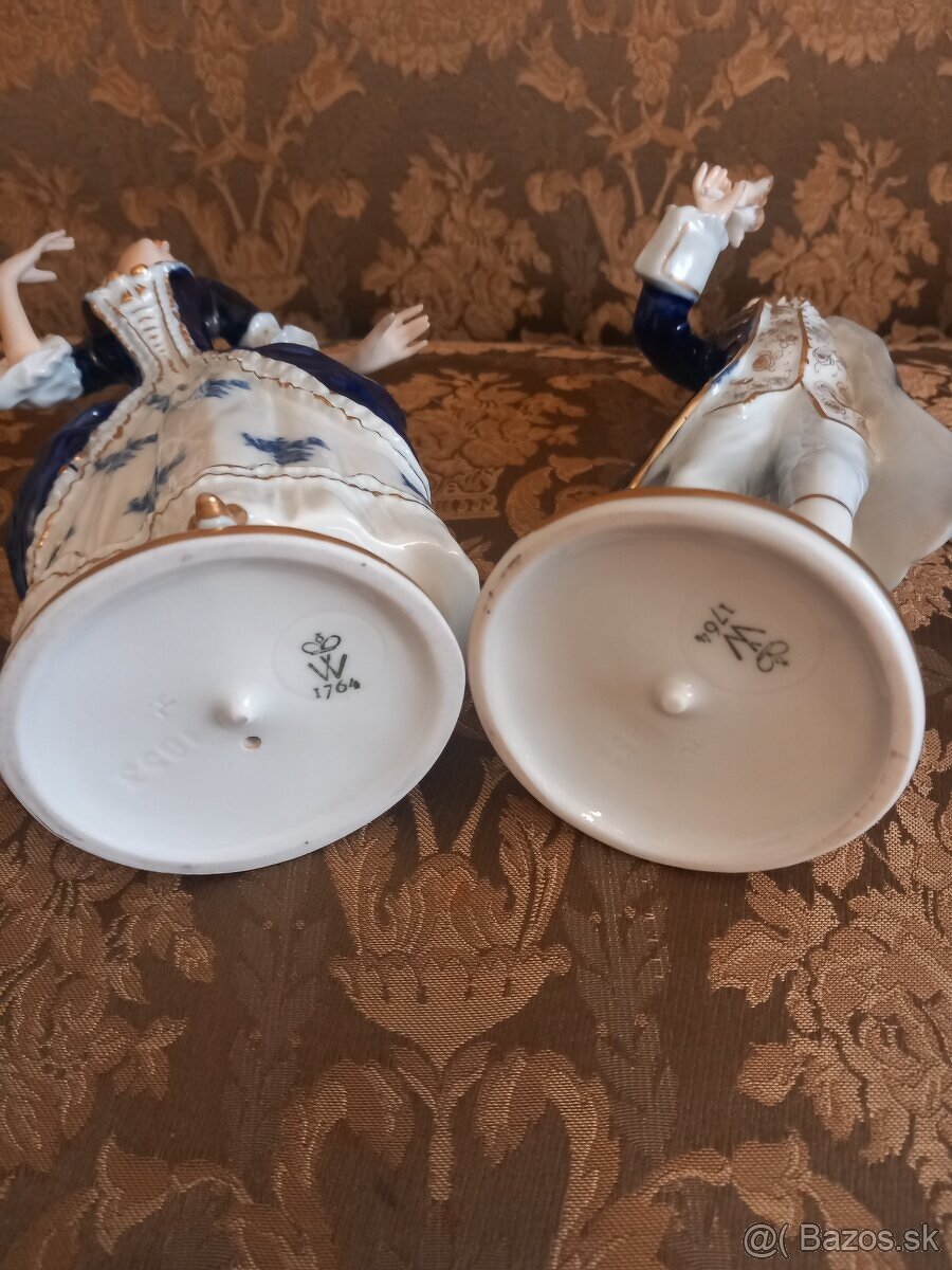 Porcelánový galantný pár Wallendorf - 7