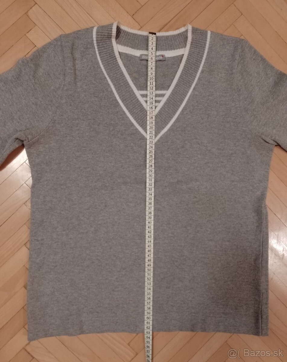 Sivý pulóver v.XL /+tričko zadarmo/ - 7