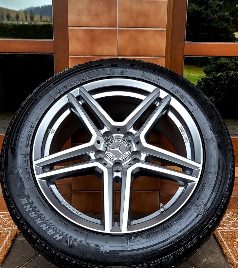 Alu R18 5x112 Mercedes GLA, GLB, GLK + zimné 235/55R18 - 7
