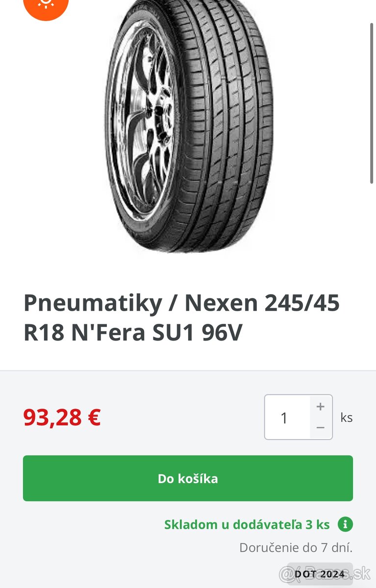245/45 R18 96V letná NEXEN - 7