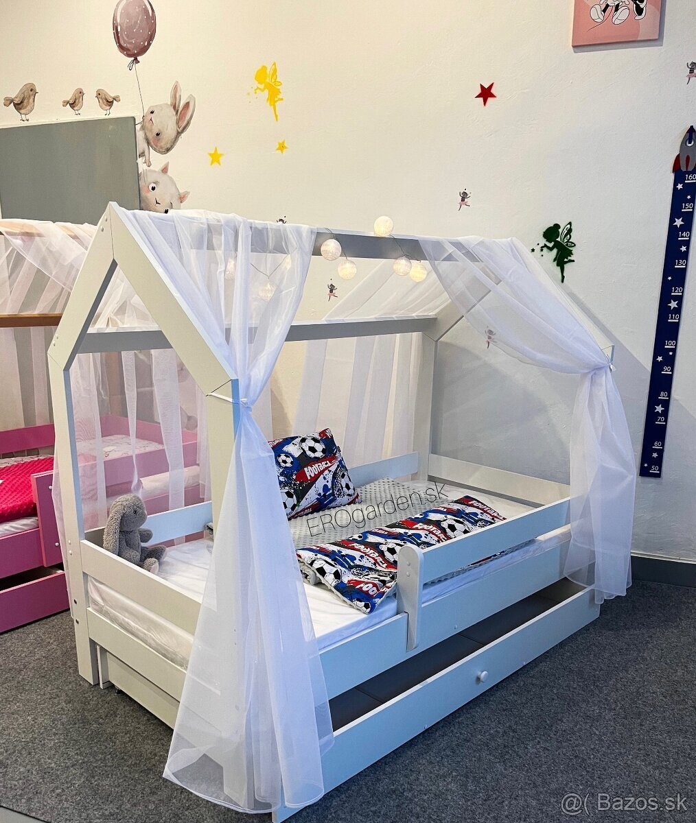 Detská posteľ domček v komplete - 7