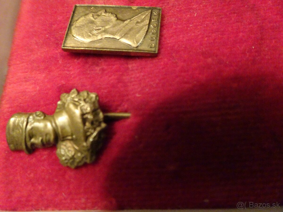 Predám starožitný odznak Milana R. Štefánika a Dubčeka - 7