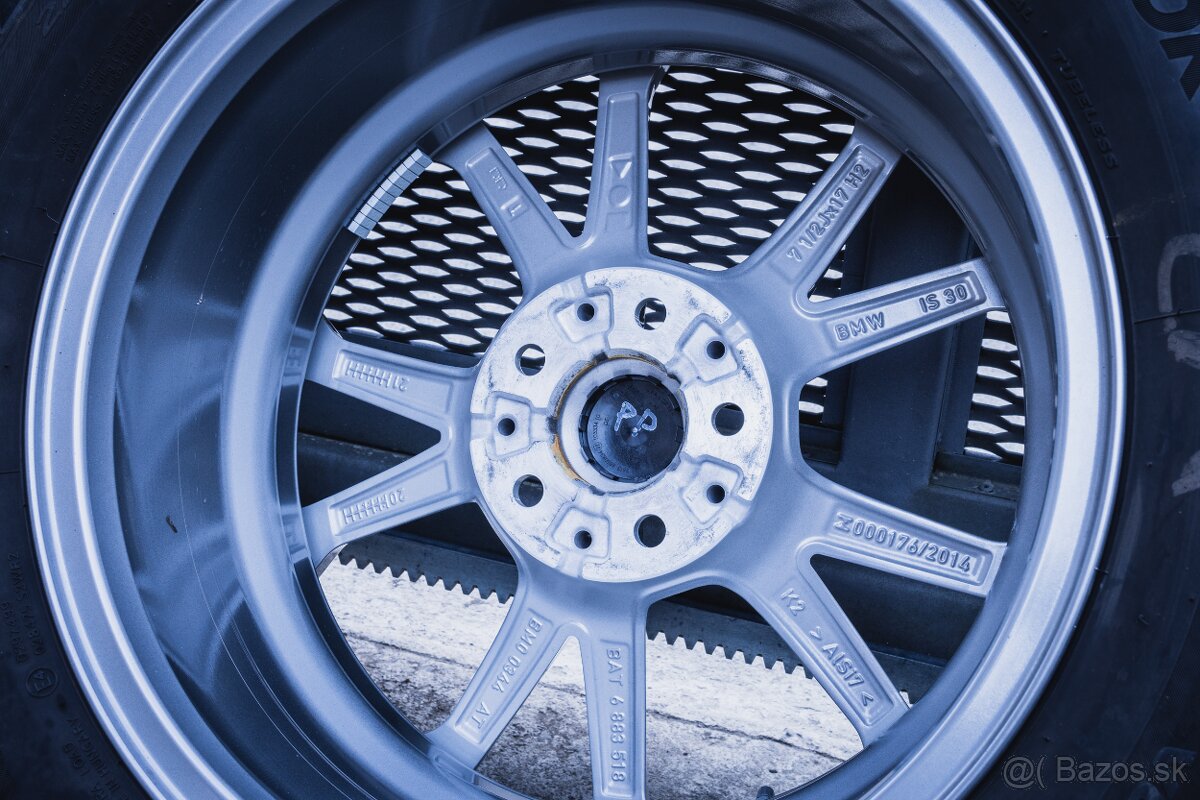 Original BMW ALU Disky R17 + letné pneu - 7