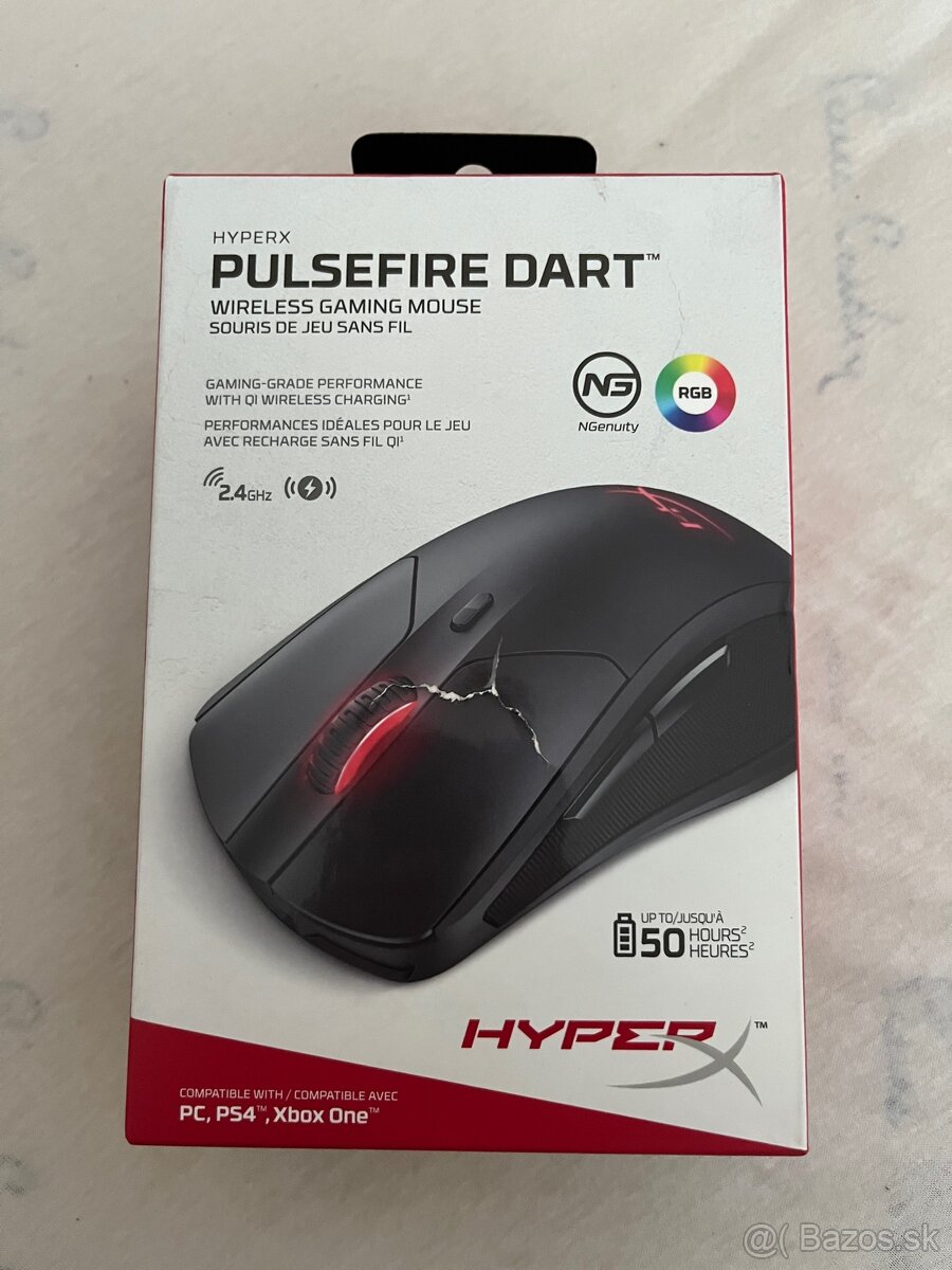 HyperX Pulsefire Dart bezdrôtová herná myš - 7