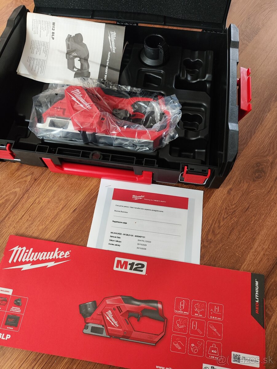 MILWAUKEE Aku hoblík M12BLP-0X - 7