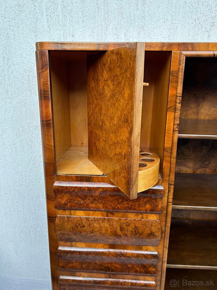 art DECO kabinet / sekretár - 7