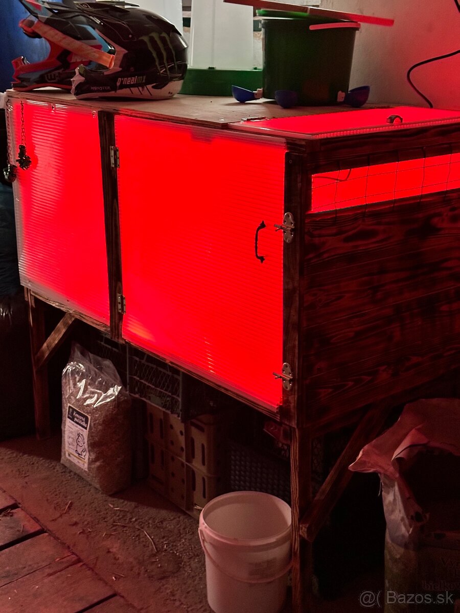 Predám odchovňu + infra lampu + napajacky - 7