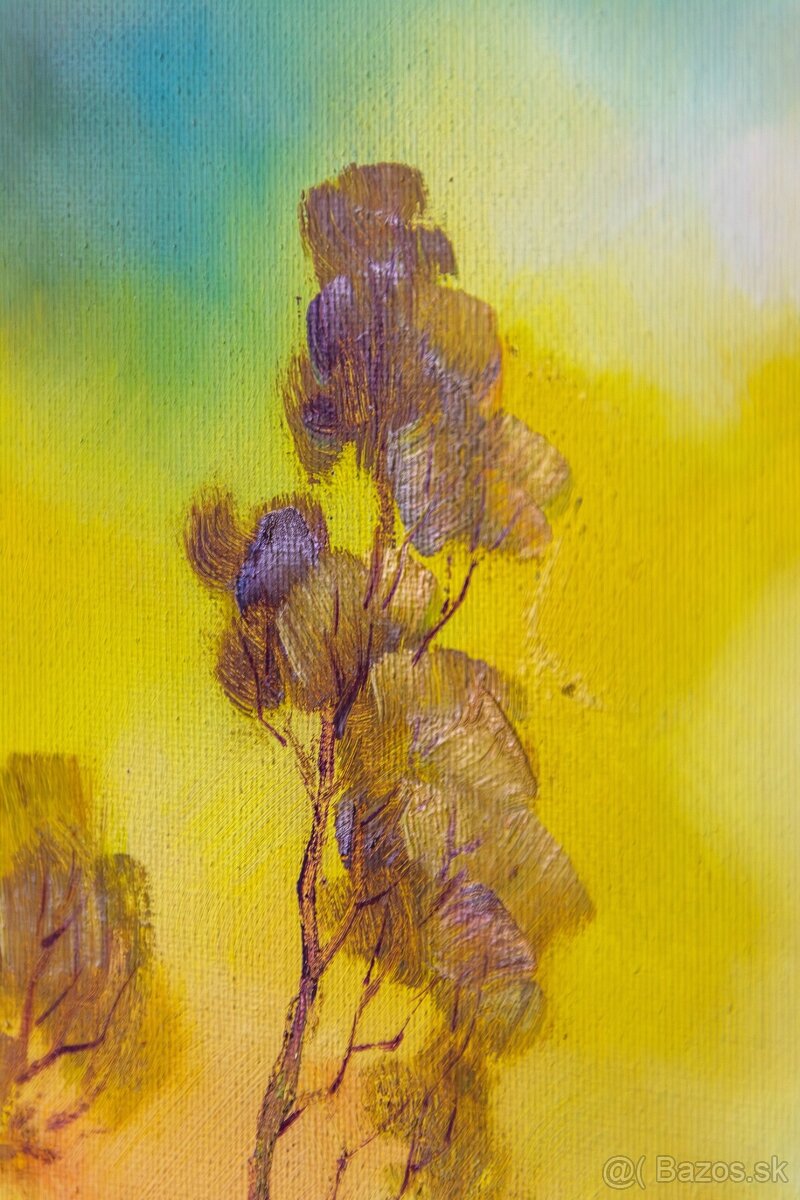 Dedina , Almut Pusch-Drescher, olej na plátne, 990 × 690 mm - 7