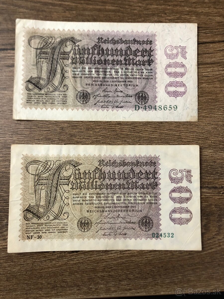 Bankovky DEUTSCHLAND 3 - 7