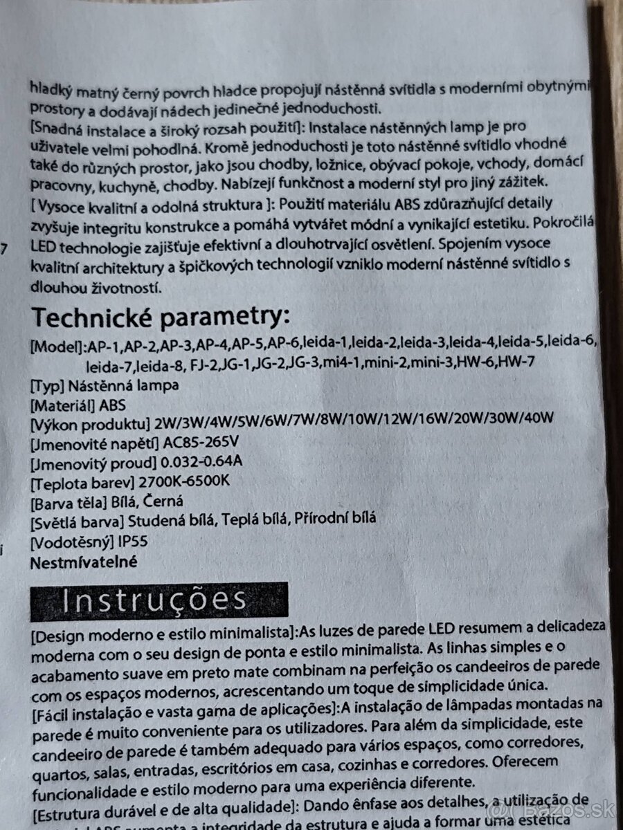 LED Nástenné Svetlo Lmap AC85-265V 2W - 7