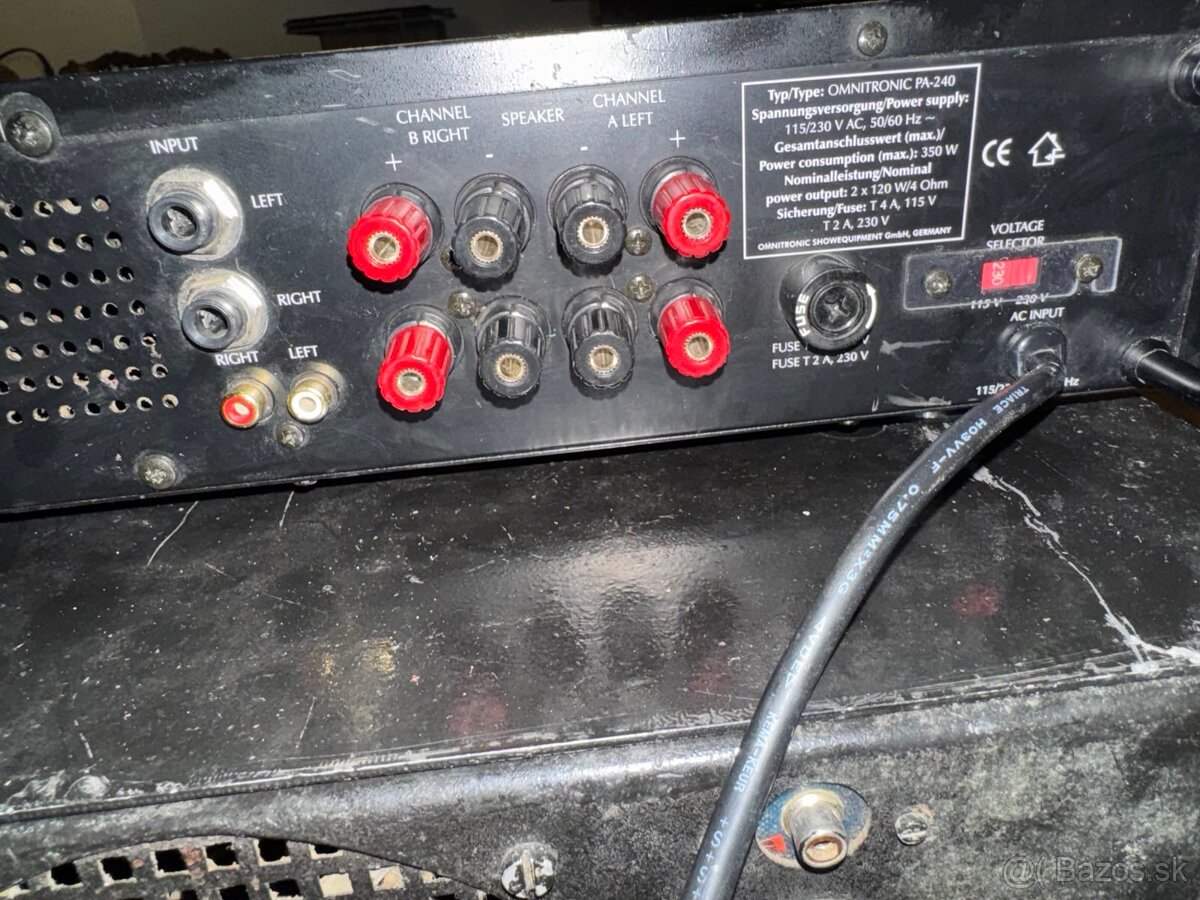 OMNITRONIC koncový zosilovač 2x500W - 7