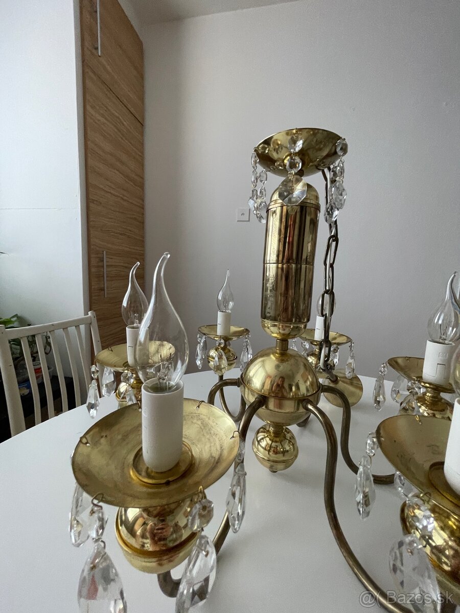 opravený kryštálový luster - 7
