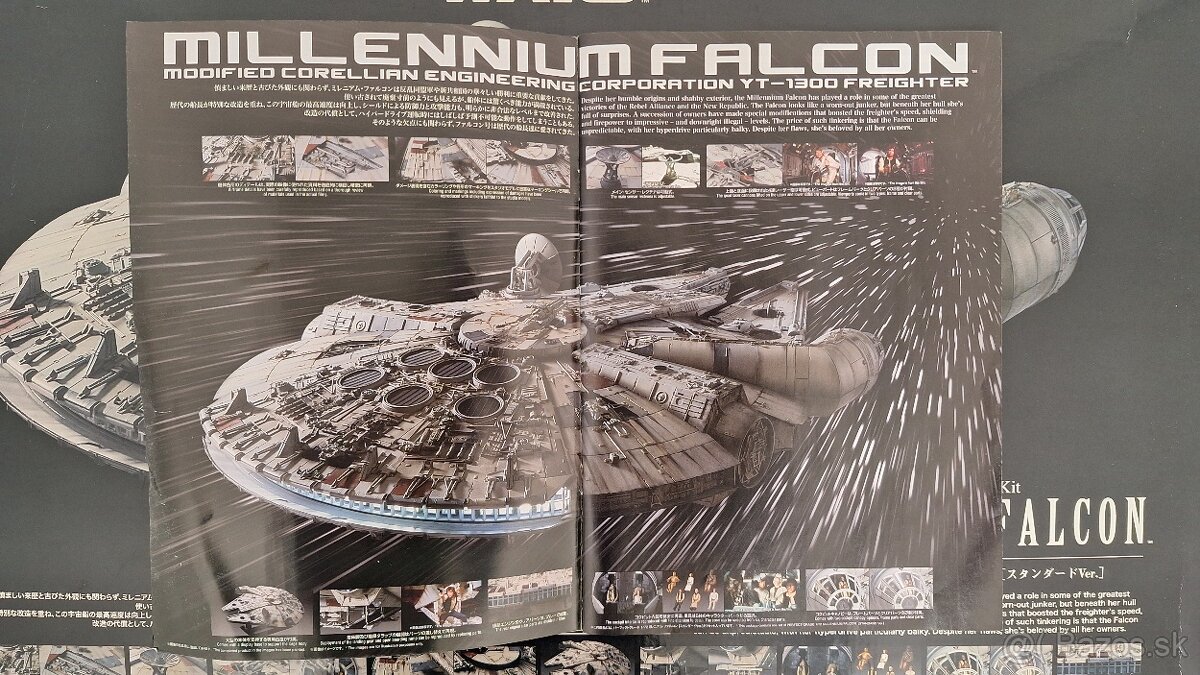 Predám plastikový model Millennium Falcon - Star Wars 1:72 - 7