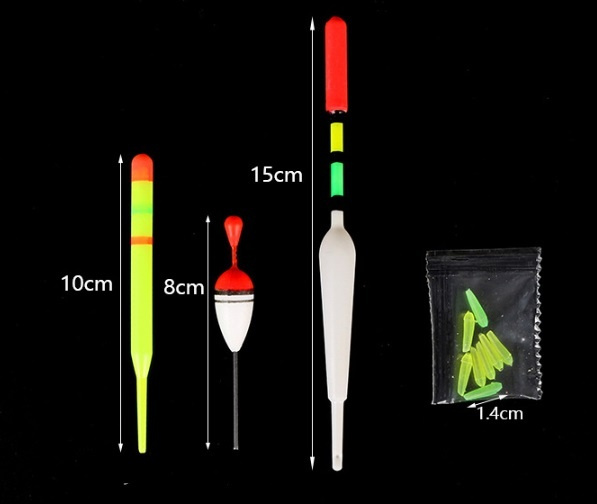 Rybolov -sada 15ks plavákov - 7
