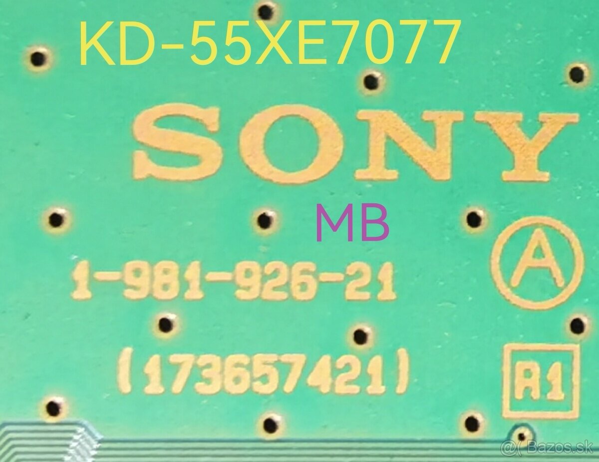 Predám na ND TV Sony KD-55XE7077 - 7