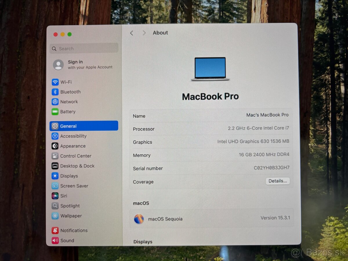 Apple MacBook Pro 15,4” 2018 - 7