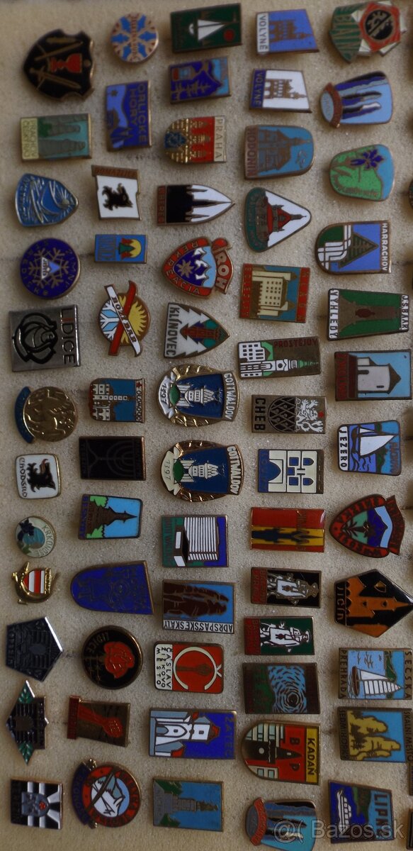 odznaky - turistika, heraldika, příroda, hrady, lázně, erby - 7