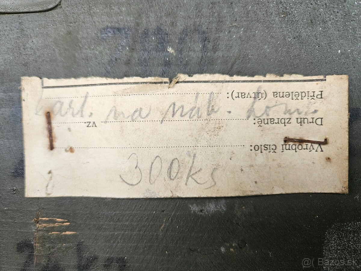 Vojenska drevena krabica bedňa 6. - 7