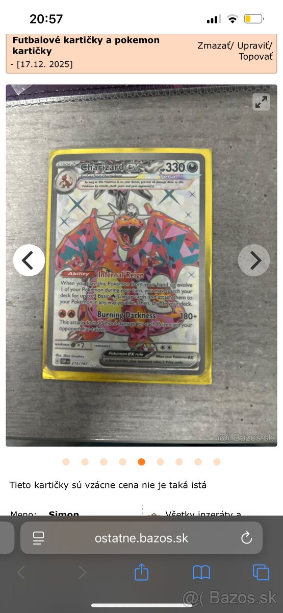 Vzácne futbalové karty - 7