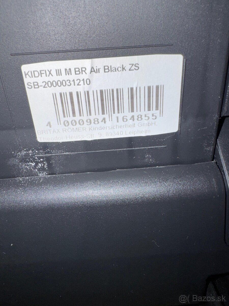 BRITAX ROMER KIDFIX III M BR Air Black - 7