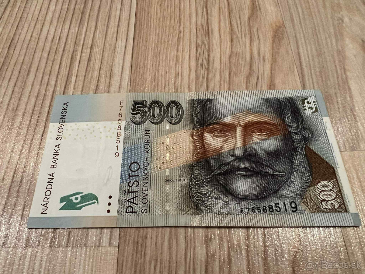 Slovenské bankovky 500 SK - 7