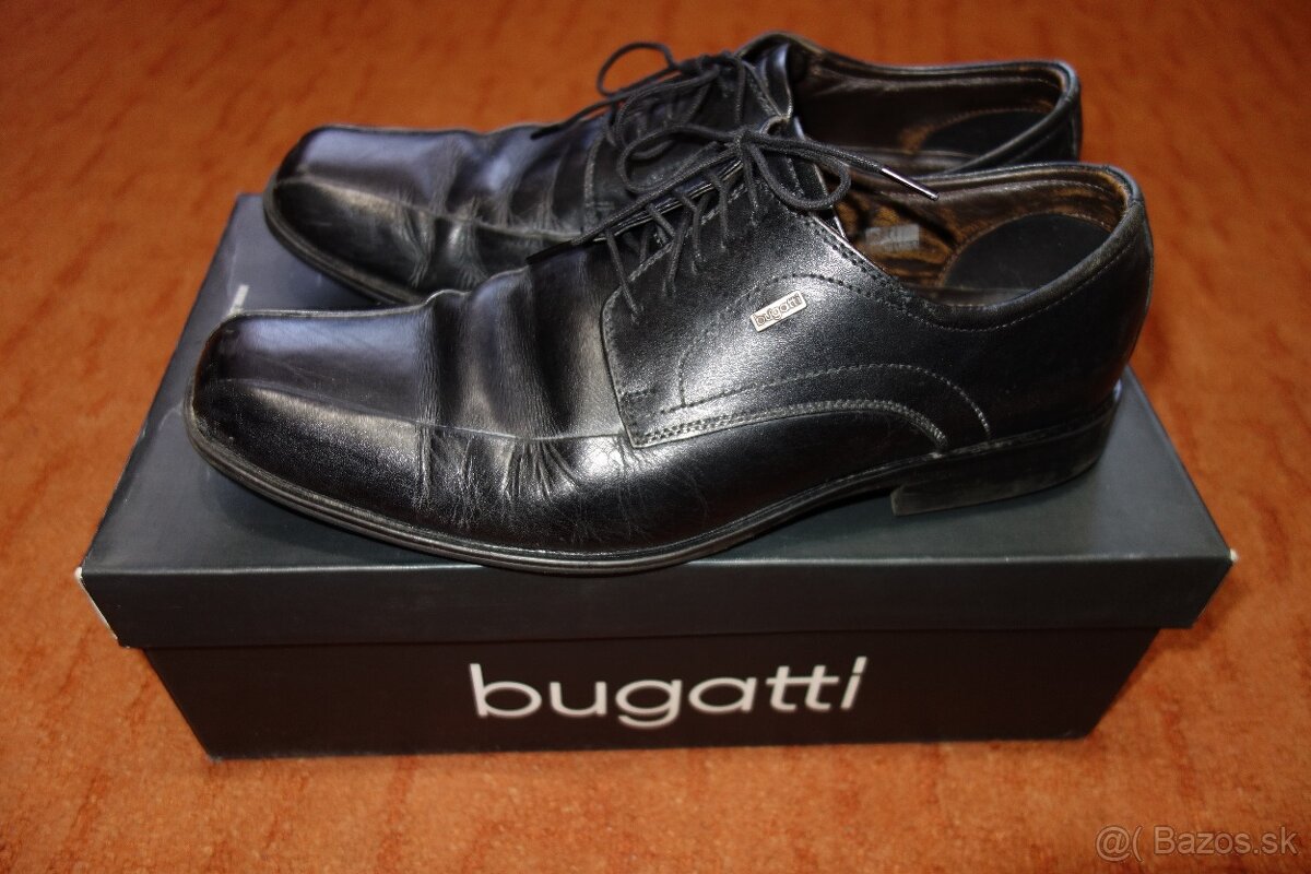 Kožené poltopánky bugatti veľkosť 40 - 7