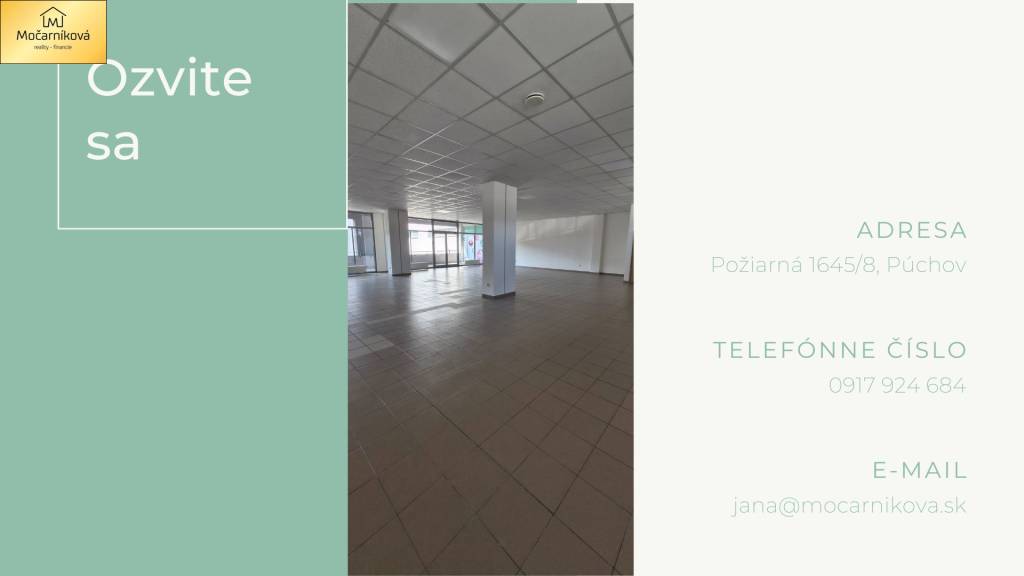 Komerčné priestory na prenájom 200m2 Dvory Púchov. - 7