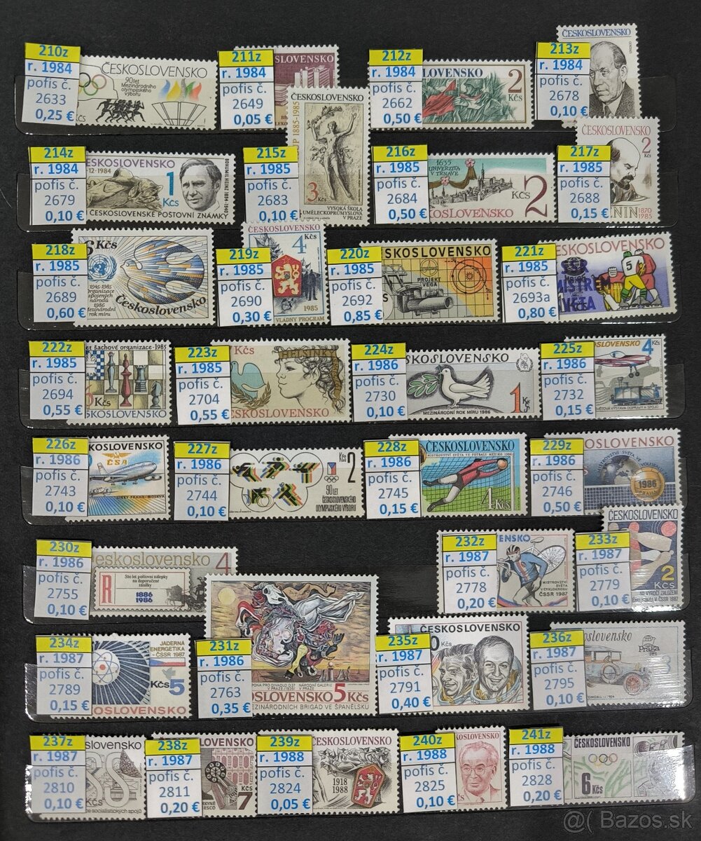 Poštové známky Československo - 7