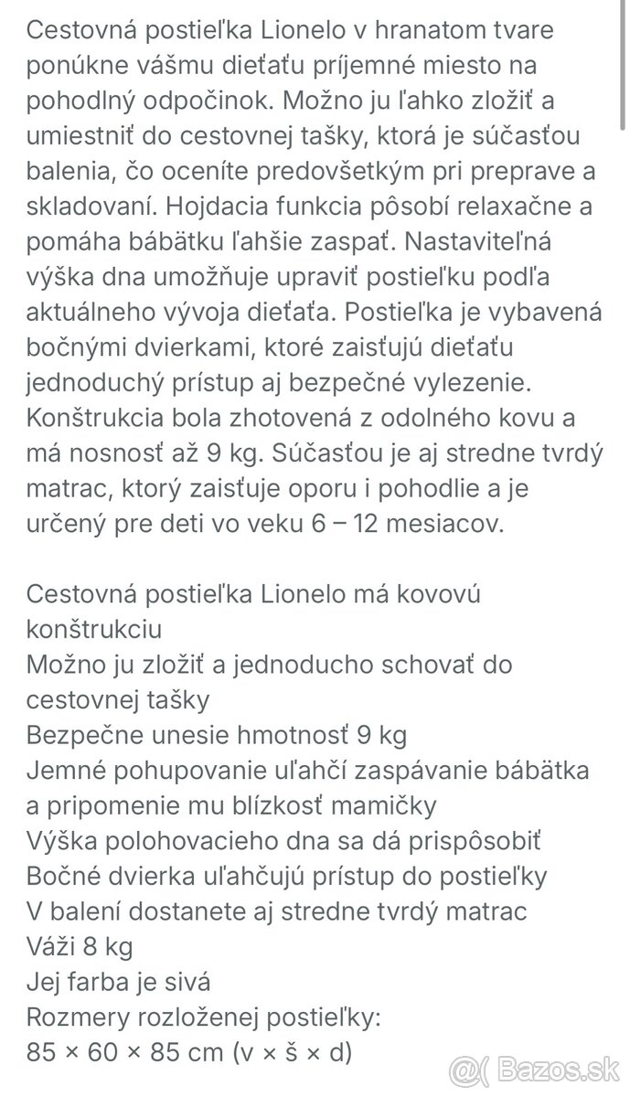 Detská postieľka - 7