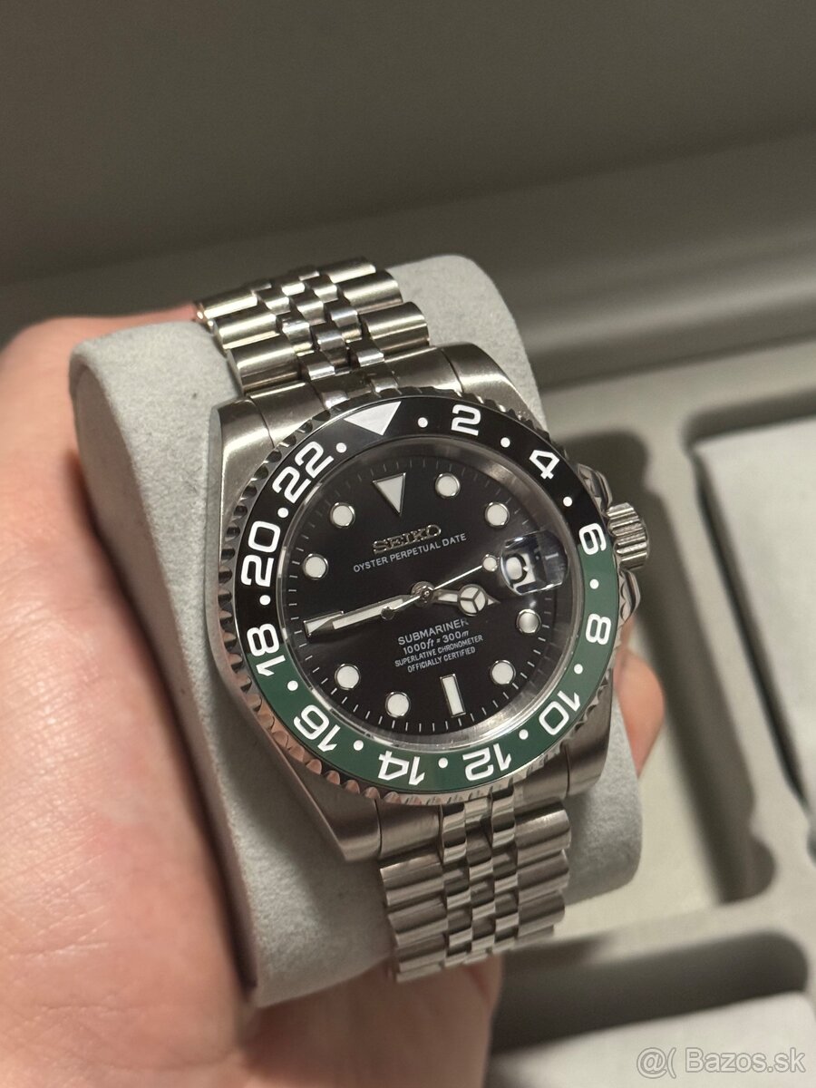 Seiko Custom Mod Watch Hodinky Submariner GMT - 7