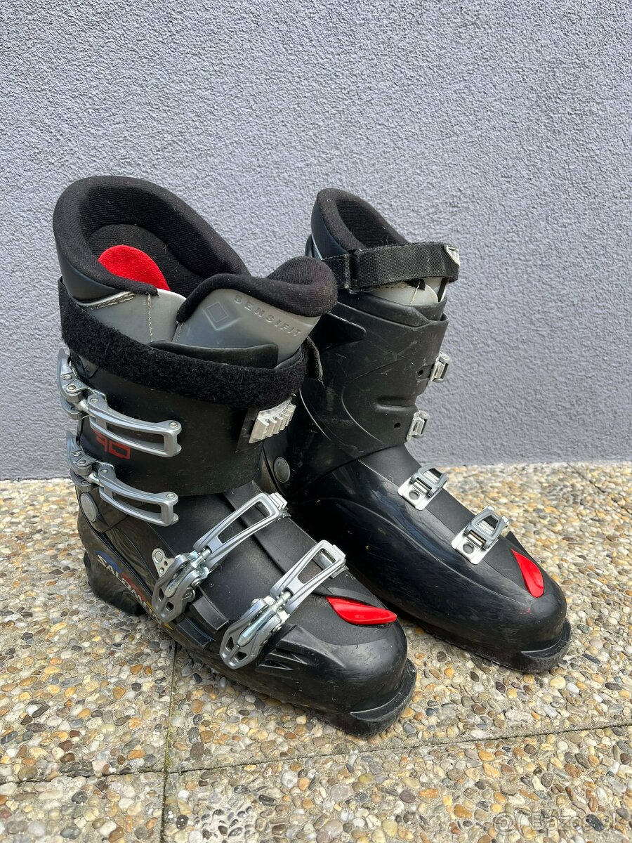 Lyže + lyžiarky + palice - 7