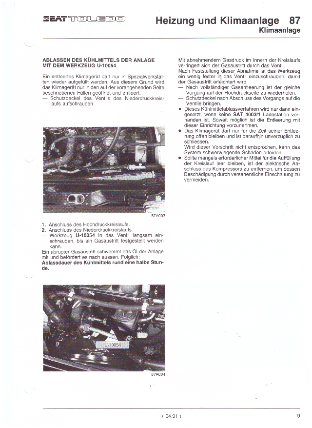 dielenská príručka SEAT TOLEDO 1991 -, 3. zväzok - 7