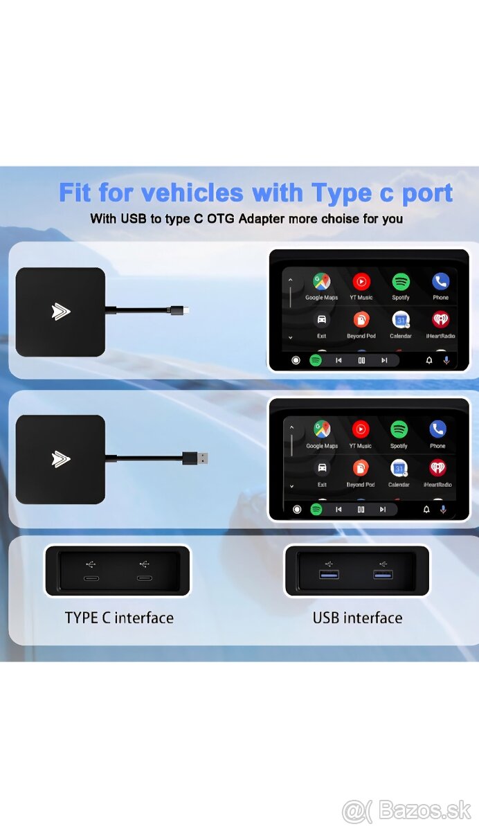 Bezdrôtový Android Auto adapter - 7