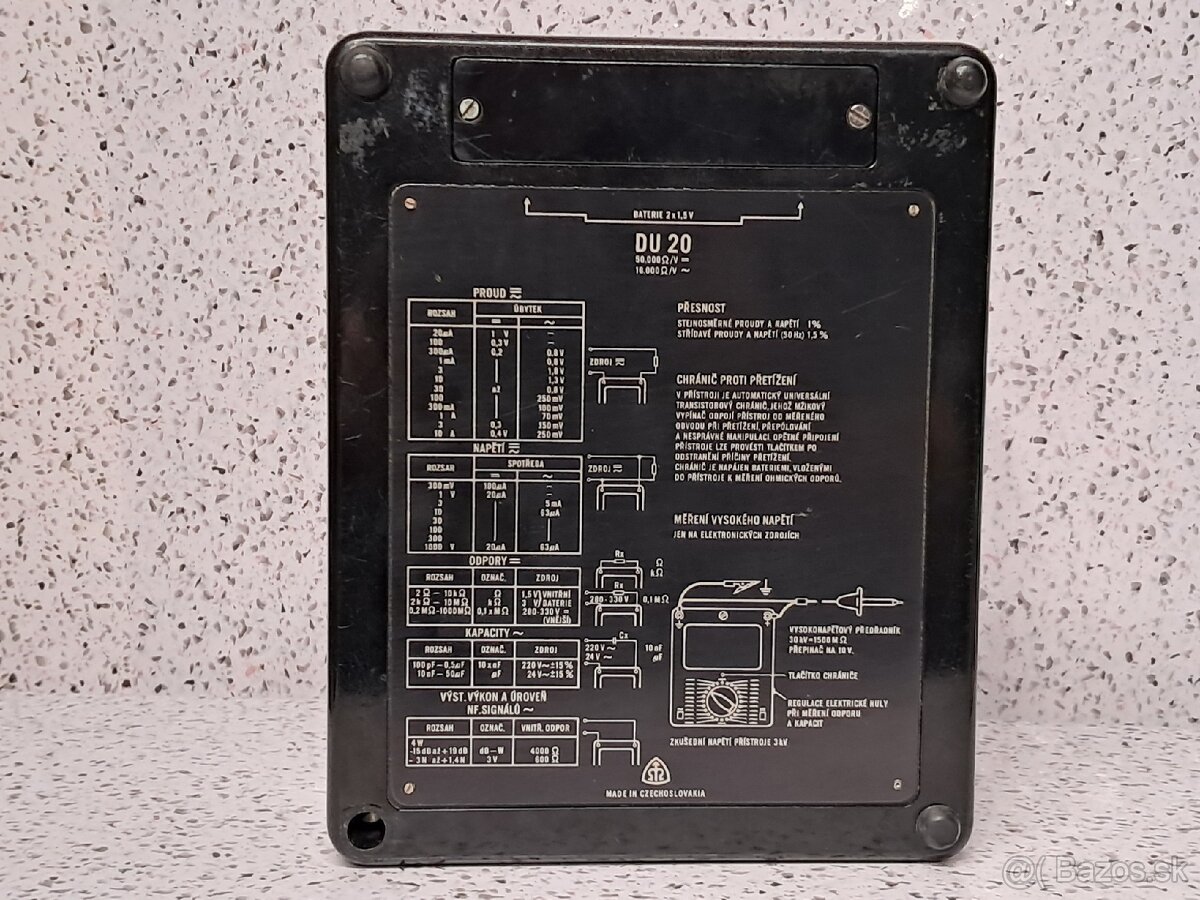 Metra Blansko DU 20 》STAROŽITNÝ MERACÍ PRISTROJ - 7